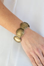 Load image into Gallery viewer, PRE-ORDER - Paparazzi Going, Going, GONG! - Brass - Earrings - $5 Jewelry with Ashley Swint