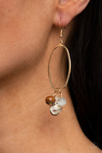 Load image into Gallery viewer, Paparazzi Golden Grotto - White - Seashell Earrings - $5 Jewelry with Ashley Swint