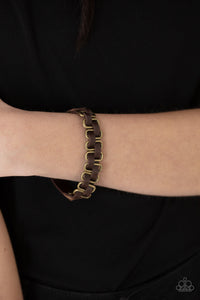 PRE-ORDER - Paparazzi Gone Rogue - Brass - Bracelet - $5 Jewelry with Ashley Swint