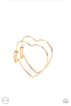 Load image into Gallery viewer, PRE-ORDER - Paparazzi Harmonious Hearts - Gold - Clip On Earrings - $5 Jewelry with Ashley Swint