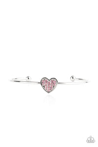 PRE-ORDER - Paparazzi Heart of Ice - Pink - Bracelet - $5 Jewelry with Ashley Swint
