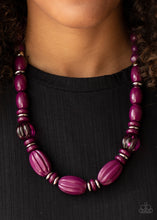 Load image into Gallery viewer, Paparazzi High Alert - Purple Plum Beads - Necklace &amp; Earrings - $5 Jewelry with Ashley Swint