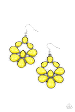 Load image into Gallery viewer, Paparazzi In Crowd Couture - Yellow - Earrings - $5 Jewelry with Ashley Swint