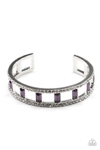 Load image into Gallery viewer, PRE-ORDER - Paparazzi Industrial Icing - Purple - Cuff Bracelet - $5 Jewelry with Ashley Swint