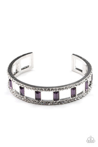 PRE-ORDER - Paparazzi Industrial Icing - Purple - Cuff Bracelet - $5 Jewelry with Ashley Swint