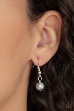 Load image into Gallery viewer, Paparazzi Industrial Intensity - Silver - Teardrop Pearly Beads - Necklace &amp; Earrings - $5 Jewelry With Ashley Swint