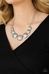Paparazzi Keeping It RELIC - Silver - Necklace & Earrings - $5 Jewelry with Ashley Swint