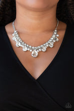 Load image into Gallery viewer, Paparazzi Knockout Queen - White - Pearls, Teardrop Gems - Necklace &amp; Earrings - $5 Jewelry with Ashley Swint