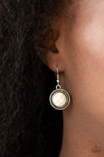 Load image into Gallery viewer, Paparazzi Lasting EMPRESS-ions - White Crackle Stone - Silver Statement Necklace and matching Earrings - $5 Jewelry With Ashley Swint