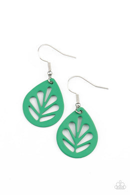 PAPARAZZI LEAF Yourself Wide Open-Green - $5 Jewelry with Ashley Swint