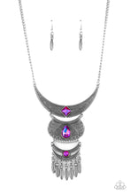 Load image into Gallery viewer, PRE-ORDER - Paparazzi Lunar Enchantment - Pink - UV IRIDESCENT - Necklace &amp; Earrings - $5 Jewelry with Ashley Swint
