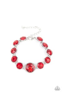 PRE-ORDER - Paparazzi Lustrous Luminosity - Red - Bracelet - $5 Jewelry with Ashley Swint