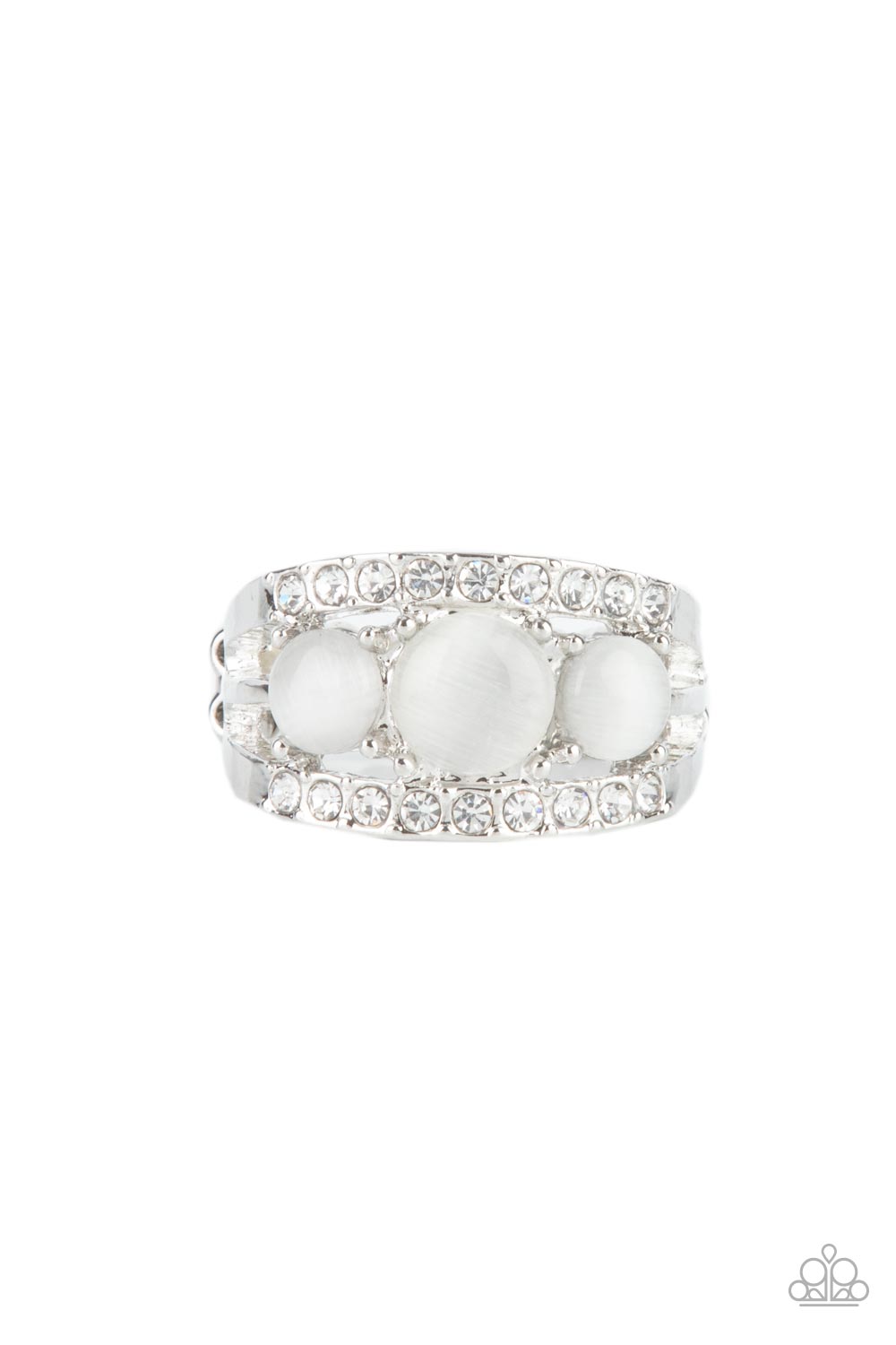 PRE-ORDER - Paparazzi Majestically Mythic - White Cat's Eye Stone - Ring - $5 Jewelry with Ashley Swint