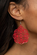 Load image into Gallery viewer, PRE-ORDER - Paparazzi Mediterranean Eden - Red - Earrings - $5 Jewelry with Ashley Swint