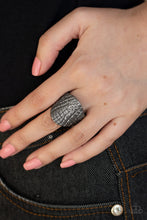 Load image into Gallery viewer, Paparazzi Metal Jungle - Black - Thick Gunmetal Edgy - Ring - $5 Jewelry with Ashley Swint
