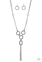 Load image into Gallery viewer, PRE-ORDER - Paparazzi Metro Mechanics - Black - Necklace &amp; Earrings - $5 Jewelry with Ashley Swint