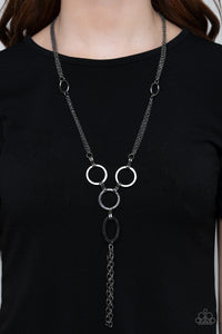 PRE-ORDER - Paparazzi Metro Mechanics - Black - Necklace & Earrings - $5 Jewelry with Ashley Swint