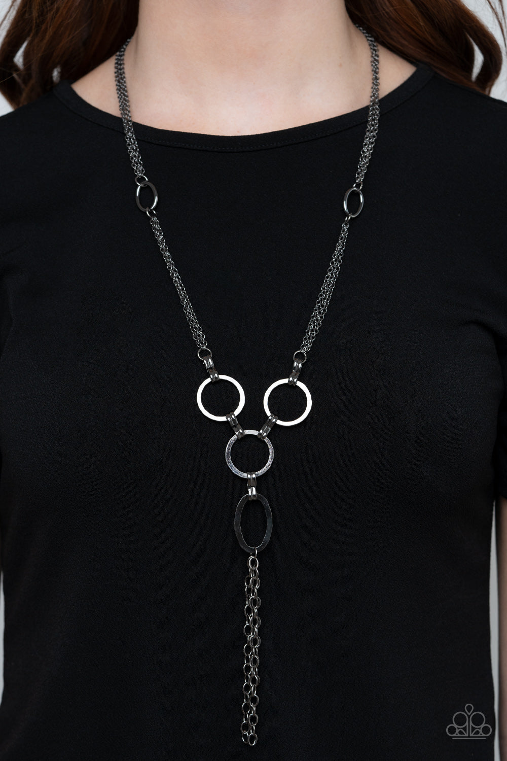 PRE-ORDER - Paparazzi Metro Mechanics - Black - Necklace & Earrings - $5 Jewelry with Ashley Swint