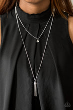 Load image into Gallery viewer, Paparazzi Minimal Millennial - White Rhinestones - Necklace &amp; Earrings - $5 Jewelry With Ashley Swint