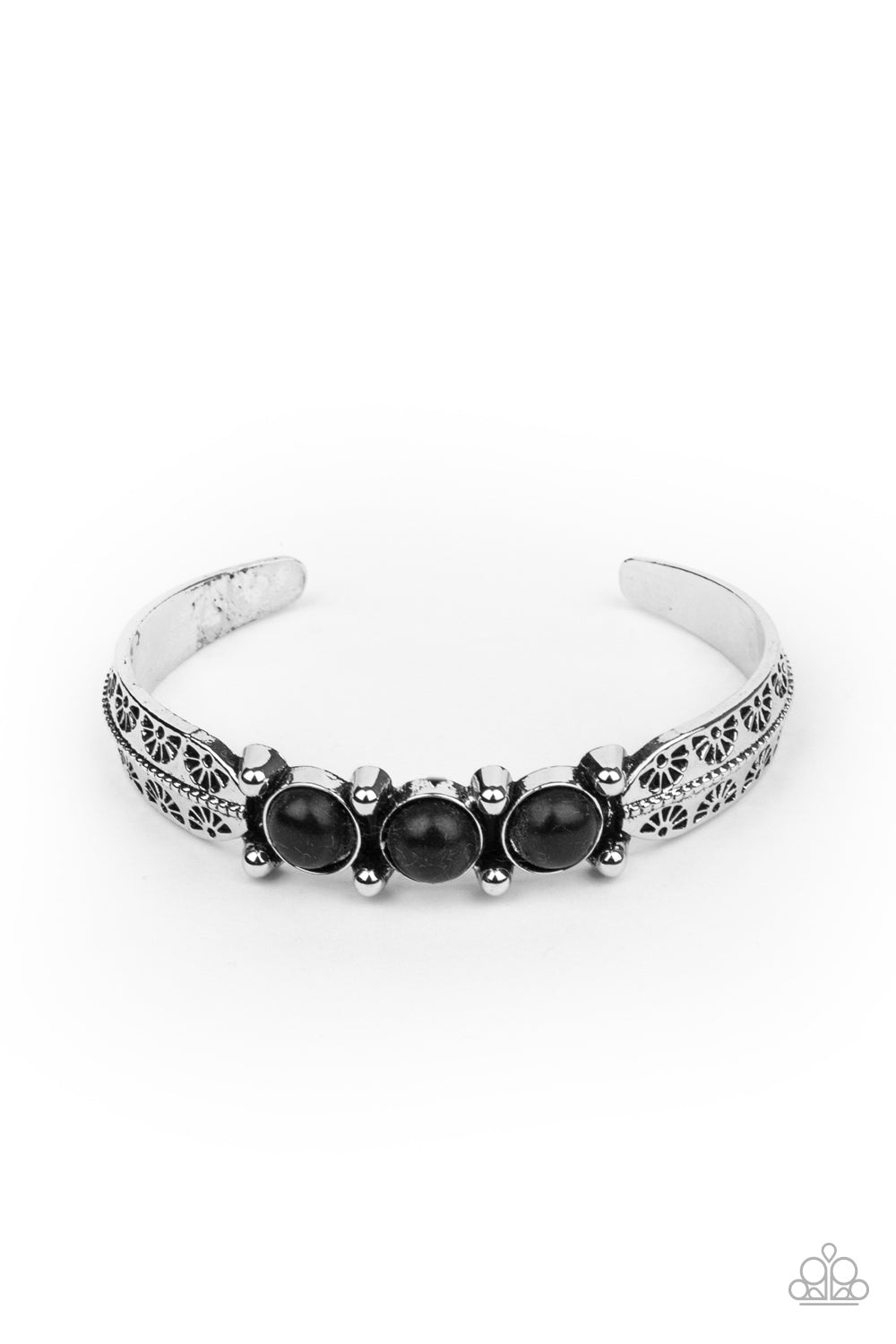 Paparazzi Mojave Glyphs - Black - Cuff Bracelet - $5 Jewelry with Ashley Swint