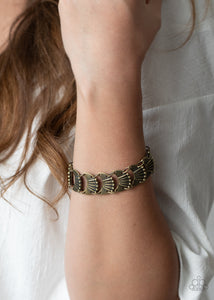 Paparazzi Moonlit Mesa - Brass - Bracelet - $5 Jewelry with Ashley Swint