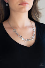Load image into Gallery viewer, Paparazzi Move It On Over - Silver - Necklace &amp; Earrings - $5 Jewelry with Ashley Swint