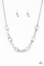 Load image into Gallery viewer, Paparazzi Move It On Over - Silver - Necklace &amp; Earrings - $5 Jewelry with Ashley Swint