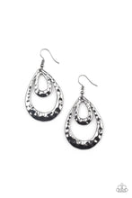Load image into Gallery viewer, PRE-ORDER - Paparazzi Museum Muse - Black Gunmetal - Earrings - $5 Jewelry with Ashley Swint