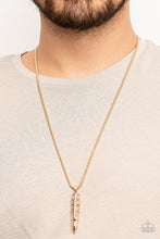 Load image into Gallery viewer, Paparazzi Mysterious Marksman - Gold - Necklace - $5 Jewelry with Ashley Swint