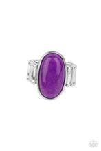 Load image into Gallery viewer, PRE-ORDER - Paparazzi Mystical Mantra - Purple Stone - Ring - $5 Jewelry with Ashley Swint