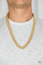 Load image into Gallery viewer, Paparazzi Omega - Gold - Bold Cable Chain - Necklace - Men&#39;s Collection - $5 Jewelry with Ashley Swint
