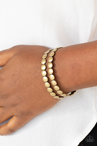 PAPARAZZI On The Spot Shimmer - Brass - $5 Jewelry with Ashley Swint