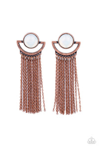 PRE-ORDER - Paparazzi Opal Oracle - Copper - Earrings - $5 Jewelry with Ashley Swint