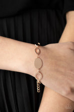 Load image into Gallery viewer, PRE-ORDER - Paparazzi OVAL and Out - Rose Gold - Bracelet - $5 Jewelry with Ashley Swint