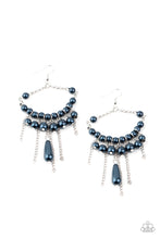 Load image into Gallery viewer, Paparazzi Party Planner Posh - Blue Pearly Beads - Teardrop Earrings - $5 Jewelry with Ashley Swint