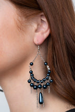 Load image into Gallery viewer, Paparazzi Party Planner Posh - Blue Pearly Beads - Teardrop Earrings - $5 Jewelry with Ashley Swint