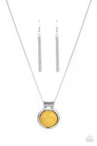 PRE-ORDER - Paparazzi Patagonian Paradise - Yellow - Necklace & Earrings - $5 Jewelry with Ashley Swint