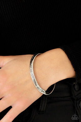 Paparazzi Perfect Present - Silver - Inspirational Bracelet - $5 Jewelry with Ashley Swint