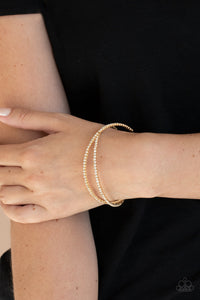 PRE-ORDER - Paparazzi Plus One Status - Gold - Bracelet - $5 Jewelry with Ashley Swint