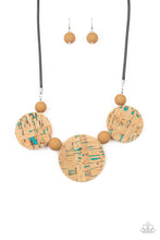 Load image into Gallery viewer, Paparazzi Pop The Cork - Blue - Brown Beads - Necklace &amp; Earrings - $5 Jewelry with Ashley Swint