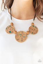 Load image into Gallery viewer, Paparazzi Pop The Cork - Blue - Brown Beads - Necklace &amp; Earrings - $5 Jewelry with Ashley Swint