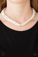 Load image into Gallery viewer, Paparazzi Put On Your Party Dress - White Pearls - Necklace &amp; Earrings - $5 Jewelry with Ashley Swint
