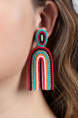 Paparazzi Rainbow Remedy - Multi - Seed Beads Earrings - $5 Jewelry with Ashley Swint