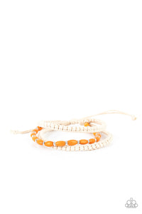 Paparazzi Refreshingly Rural - Orange - Sliding Knot Bracelet - $5 Jewelry with Ashley Swint