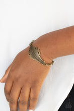 Load image into Gallery viewer, Paparazzi Rustic Roost - Brass Feather - Bracelet - $5 Jewelry with Ashley Swint