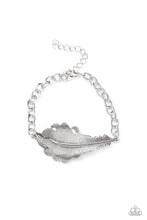 Load image into Gallery viewer, PRE-ORDER - Paparazzi Rustic Roost - Silver Feather - Bracelet - $5 Jewelry with Ashley Swint
