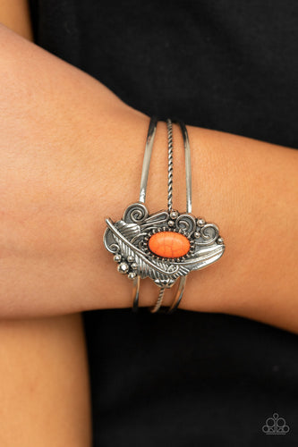 Paparazzi Sahara Solstice - Orange Stone - Bracelet - $5 Jewelry with Ashley Swint