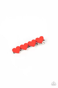 Paparazzi Sending You Love - Red - Hair Clip - $5 Jewelry with Ashley Swint