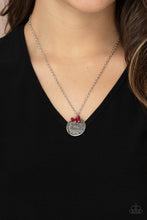 Load image into Gallery viewer, Paparazzi Simple Blessings - Red - Necklace &amp; Earrings - $5 Jewelry with Ashley Swint