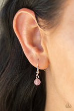 Load image into Gallery viewer, Paparazzi Solar Beam - Pink Stone - Silver Sunburst - Earrings - $5 Jewelry with Ashley Swint